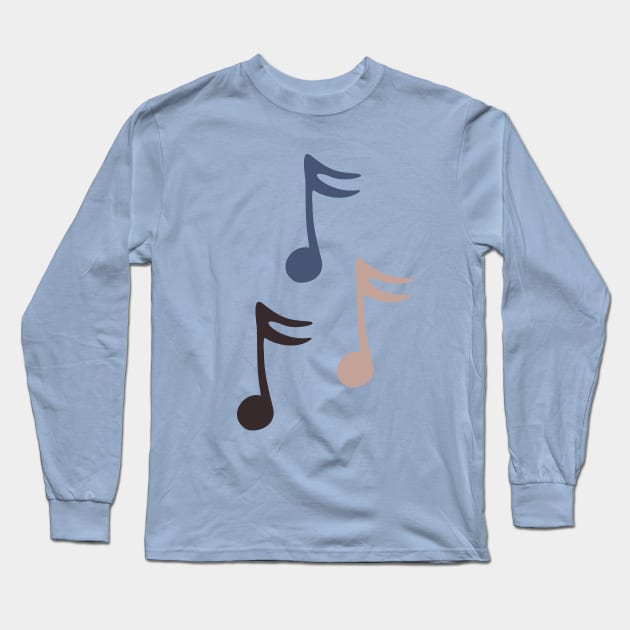 Elegant Music Notes Long Sleeve T-Shirt by XOOXOO